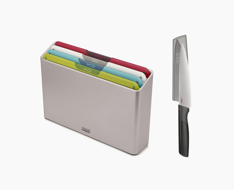Folio™ Icon 4-piece Chopping Board Set with Chef’s Knife