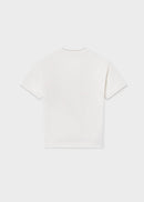 Cotton Short Sleeve T Shirt - Cream