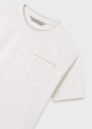 Cotton Short Sleeve T Shirt - Cream