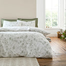 Thea Floral Duvet Cover Set - Green