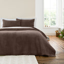 Attica Velvet Bedspread - Chocolate