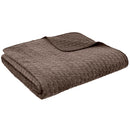 Attica Velvet Bedspread - Chocolate