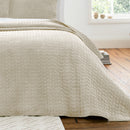 Attica Velvet Bedspread 240x260 - Natural