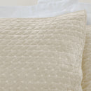 Attica Velvet Pillow Sham Pair - Natural