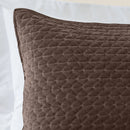 Attica Velvet Pillowsham Pair - Chocolate