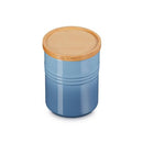 Medium Storage Jar with Wooden Lid - Chambray