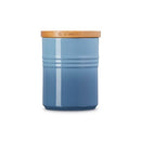 Medium Storage Jar with Wooden Lid - Chambray