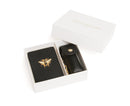 Mirror & Lipstick Holder Set - Black