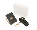 Mirror & Lipstick Holder Set - Black