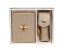 Mirror & Lipstick Holder Set - Bronze