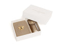 Mirror & Lipstick Holder Set - Bronze