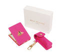 Mirror & Lipstick Holder Set - Hot Pink