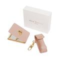 Mirror & Lipstick Holder Set - Pink