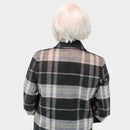 Reversible Check Coat - Night Grey Check/black