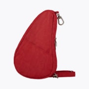 Textured Nylon Small Baglett - Crimson