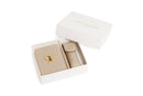 Mirror & Lipstick Holder Set - Stone