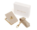 Mirror & Lipstick Holder Set - Stone
