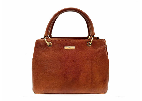 Zip Top Bag - Cognac