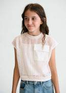 Twin Set With Pocket - Bone