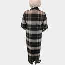 Reversible Check Coat - Night Grey Check/black