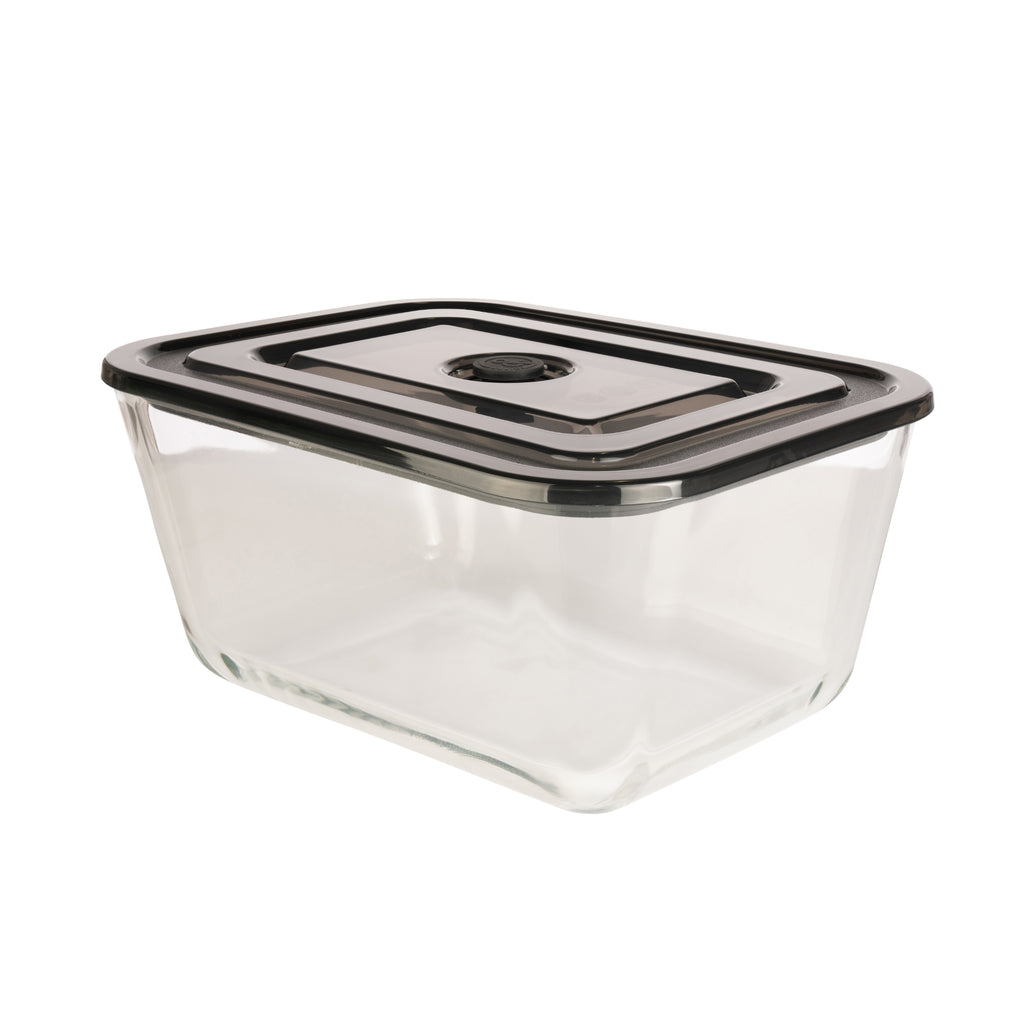 Glass Rectangular Stock Containers Rectangular Glass Storage Container - 2.5L