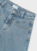 Denim Shorts With Rivets - Medium