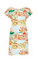 All Over Print Nightgown - Beige