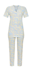 V-Neck Pyjama - Light Blue