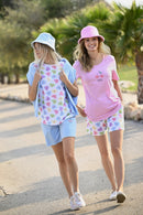 Heart Motif Shorty Pyjama - Candy