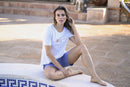 Motif Shorty Pyjama - Silver Cloud