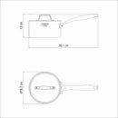 3-Ply Stainless Steel Saucepan - 18cm