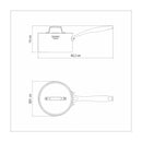 3-Ply Stainless Steel Saucepan - 20cm