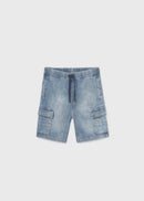 Denim Cargo Bermuda - Medium