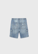 Denim Cargo Bermuda - Medium