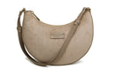 Kensington Suedette Shoulder & Cross Body Bag - Mink