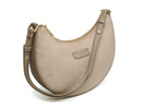 Kensington Suedette Shoulder & Cross Body Bag - Mink