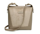 Kensington Suede Cross Body Bag - Mink