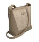 Kensington Suede Cross Body Bag - Mink