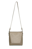 Kensington Suede Cross Body Bag - Mink