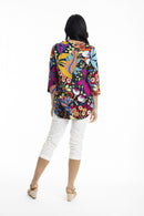 Pleated top - Multi-coloured