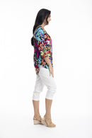 Pleated top - Multi-coloured