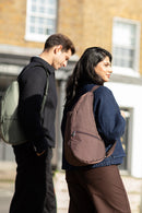 Textured Nylon Small Bag - Mocha