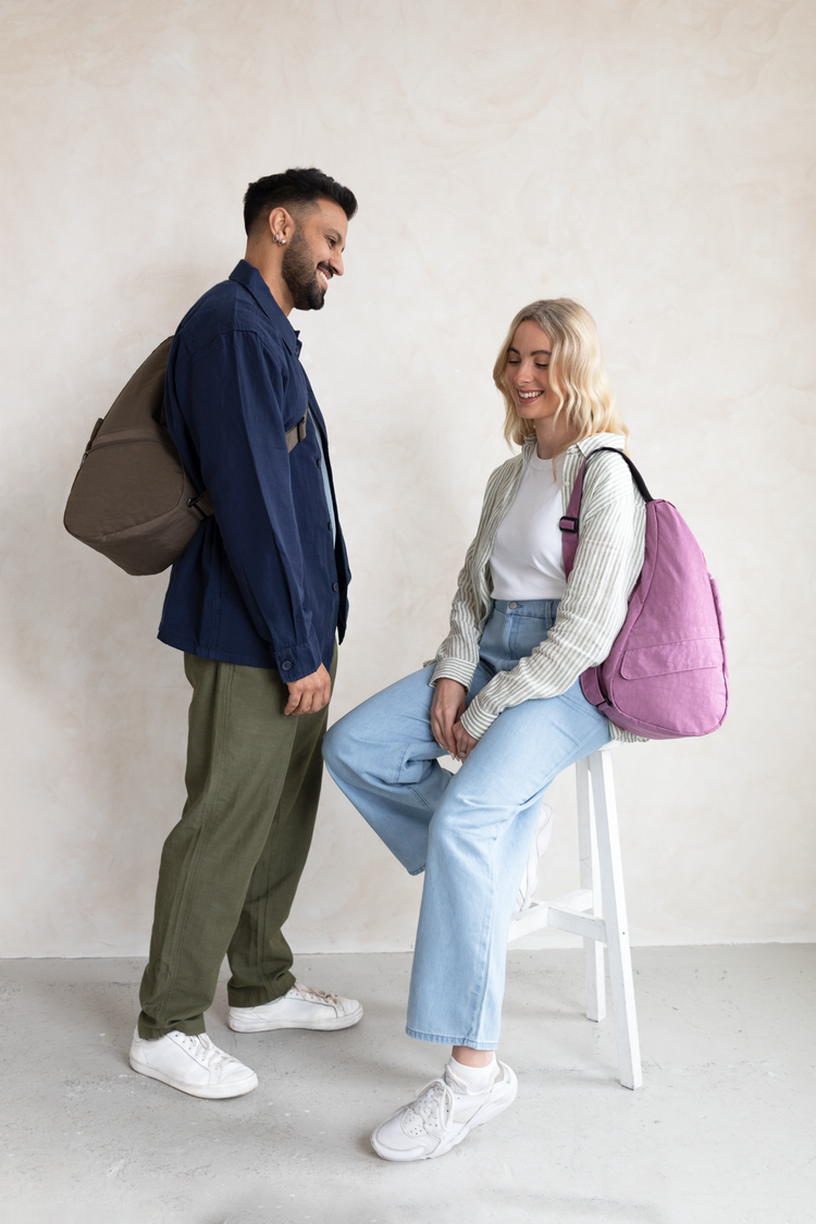 Textured Nylon Orchid - Small Bag