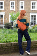 Textured Nylon Small Bag - Pumpkin