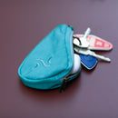 Textured Pouch With Shopper - Capri Blue