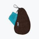 Textured Pouch With Shopper - Raisin