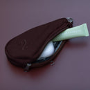 Textured Pouch With Shopper - Raisin