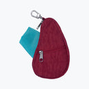 Textured Pouch With Shopper - Ruby