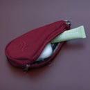 Textured Pouch With Shopper - Ruby
