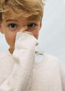 Boys Cotton Sweatshirt - Stone